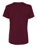 BELLA + CANVAS 6400 - Womens Relaxed Jersey Tee - Maroon