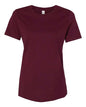 BELLA + CANVAS 6400 - Womens Relaxed Jersey Tee - Maroon