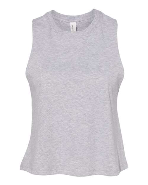 BELLA + CANVAS 6682 - Women's Racerback Crop Tank - Athletic Heather