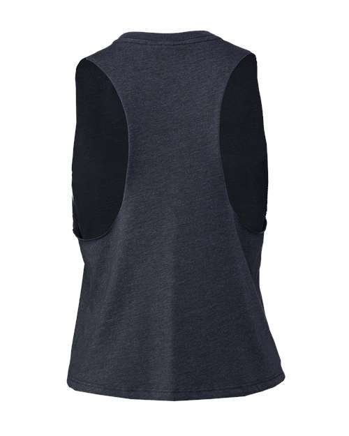 BELLA + CANVAS 6682 - Women's Racerback Crop Tank - Heather Navy