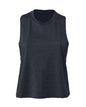 BELLA + CANVAS 6682 - Women's Racerback Crop Tank - Heather Navy