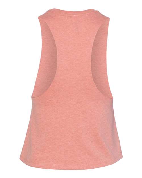 BELLA + CANVAS 6682 - Women's Racerback Crop Tank - Heather Sunset