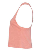 BELLA + CANVAS 6682 - Women's Racerback Crop Tank - Heather Sunset