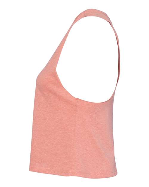BELLA + CANVAS 6682 - Women's Racerback Crop Tank - Heather Sunset