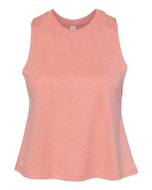 BELLA + CANVAS 6682 - Women's Racerback Crop Tank - Heather Sunset