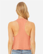 BELLA + CANVAS 6682 - Women's Racerback Crop Tank - Heather Sunset