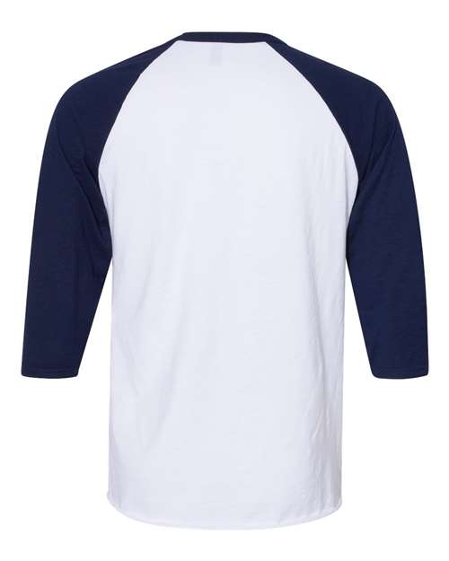 JERZEES 560RR - Premium Blend Ringspun Three-Quarter Sleeve Raglan Baseball T-Shirt JERZEES