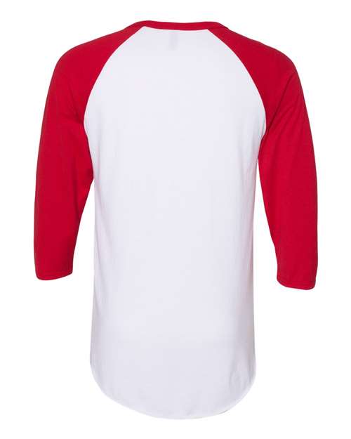 JERZEES 560RR - Premium Blend Ringspun Three-Quarter Sleeve Raglan Baseball T-Shirt JERZEES