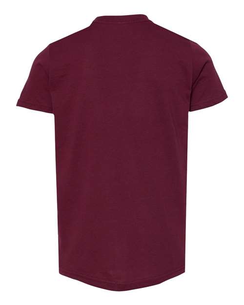 BELLA + CANVAS 3001Y - Youth Jersey Tee - Maroon
