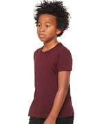 BELLA + CANVAS 3001Y - Youth Jersey Tee - Maroon
