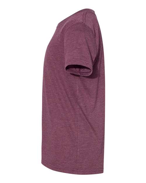 BELLA + CANVAS 3413Y - Youth Triblend Tee - Maroon Triblend