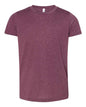 BELLA + CANVAS 3413Y - Youth Triblend Tee - Maroon Triblend