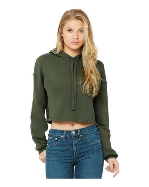 BELLA + CANVAS 7502 - Women's Crop Hoodie Sweatshirt BELLA + CANVAS