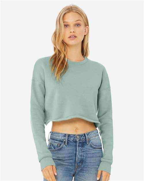 BELLA + CANVAS 7503 - Women's Crop Crewneck Sweatshirt