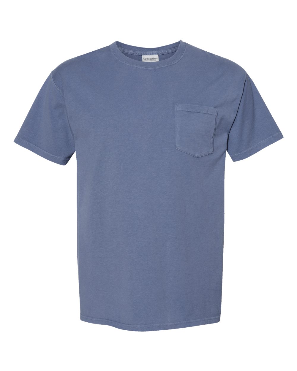 ComfortWash by Hanes GDH150 - Unisex Garment-Dyed Pocket T-Shirt — Saltwater (flat)