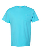 ComfortWash by Hanes GDH150 - Unisex Garment-Dyed Pocket T-Shirt — Freshwater (flat)