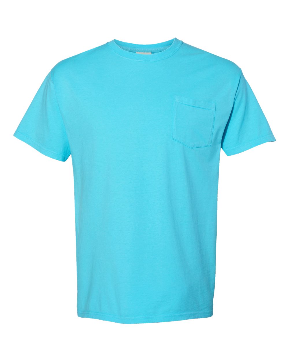 ComfortWash by Hanes GDH150 - Unisex Garment-Dyed Pocket T-Shirt — Freshwater (flat)