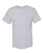 Hanes W110 - Unisex Workwear Pocket T-Shirt — Light Steel (flat)