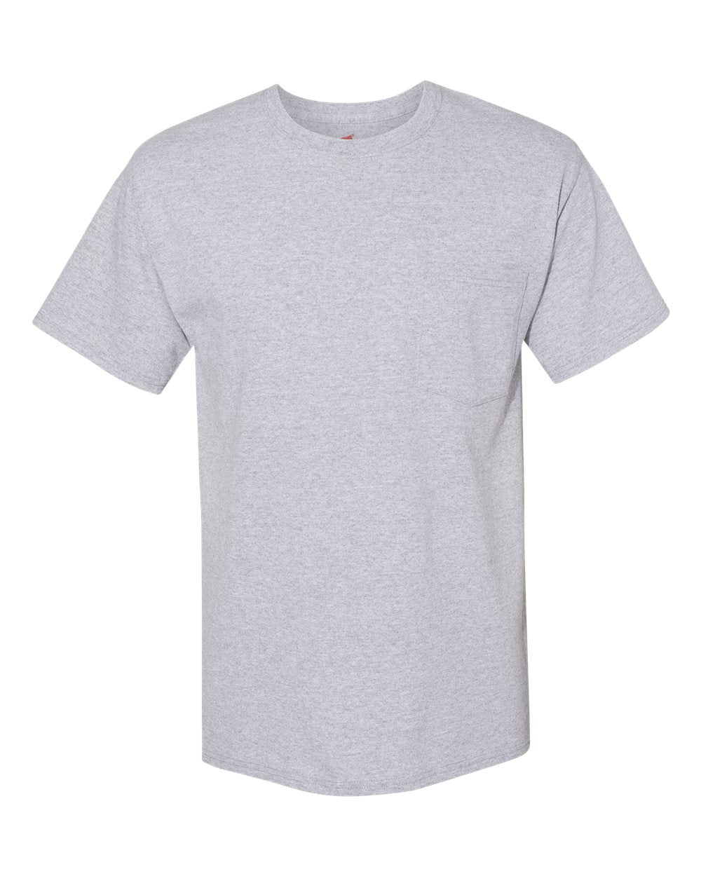 Hanes W110 - Unisex Workwear Pocket T-Shirt — Light Steel (flat)