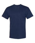 Hanes W110 - Unisex Workwear Pocket T-Shirt — Navy (flat)