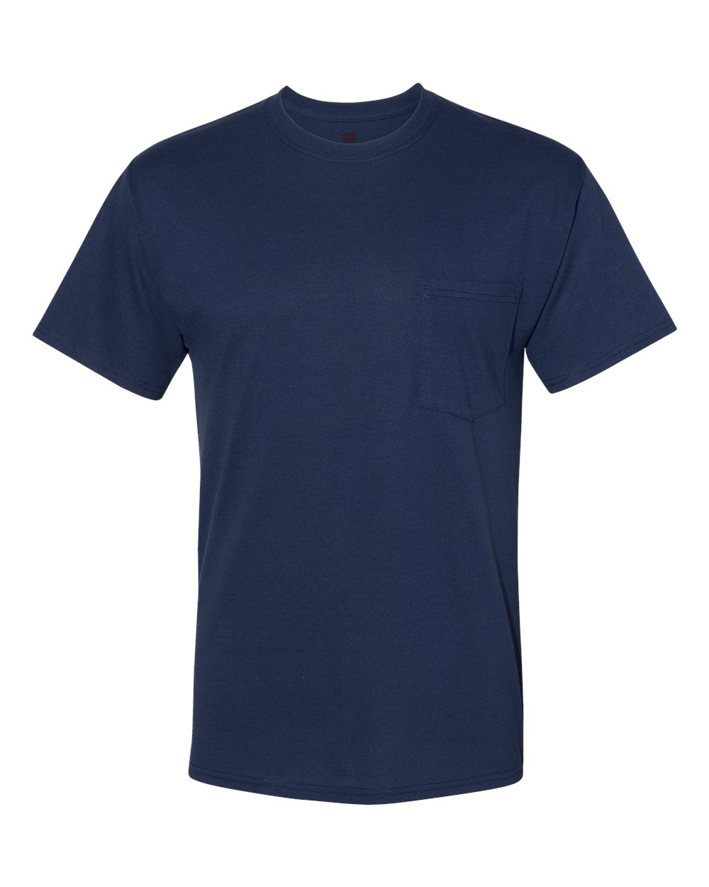 Hanes W110 - Unisex Workwear Pocket T-Shirt — Navy (flat)