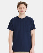 Hanes W110 - Unisex Workwear Pocket T-Shirt — Navy