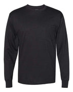 Hanes W120 - Unisex Workwear Long Sleeve Pocket T-Shirt Hanes