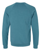 BELLA + CANVAS 3901 - Unisex Sponge Fleece Raglan Crewneck Sweatshirt - Heather Deep Teal