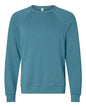 BELLA + CANVAS 3901 - Unisex Sponge Fleece Raglan Crewneck Sweatshirt - Heather Deep Teal
