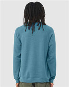 BELLA + CANVAS 3901 - Unisex Sponge Fleece Raglan Crewneck Sweatshirt - Heather Deep Teal