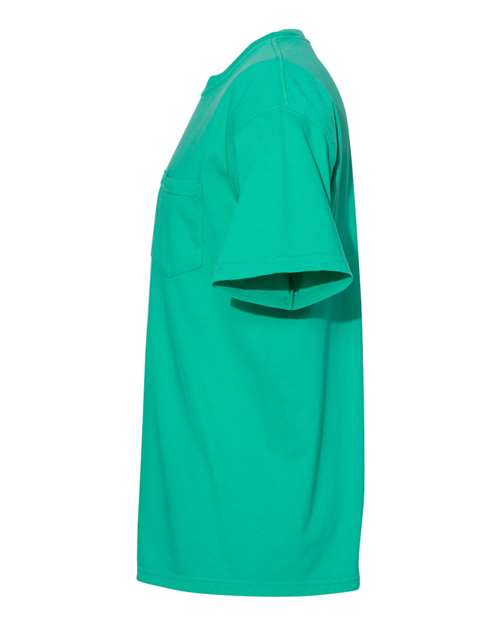 Comfort Colors 6030 - Unisex Garment-Dyed Heavyweight Pocket T-Shirt - Island Green