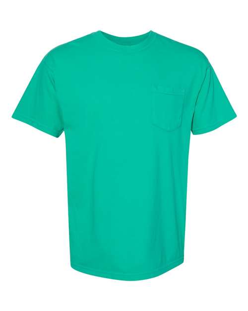 Comfort Colors 6030 - Unisex Garment-Dyed Heavyweight Pocket T-Shirt - Island Green