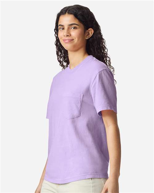 Comfort Colors 6030 - Unisex Garment-Dyed Heavyweight Pocket T-Shirt - Orchid