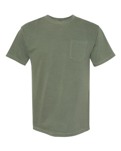 Comfort Colors 6030 - Unisex Garment-Dyed Heavyweight Pocket T-Shirt - Moss