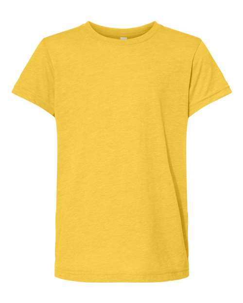 BELLA + CANVAS 3413Y - Youth Triblend Tee - Yellow Gold Triblend