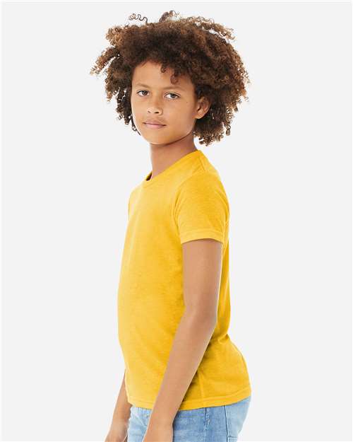 BELLA + CANVAS 3413Y - Youth Triblend Tee - Yellow Gold Triblend