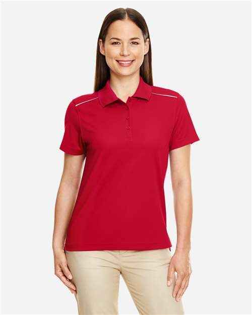 CORE365 78181R - Women's Radiant Performance Piqué Polo with Reflective Piping