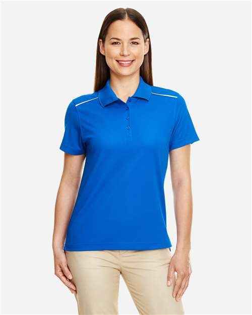 CORE365 78181R - Women's Radiant Performance Piqué Polo with Reflective Piping