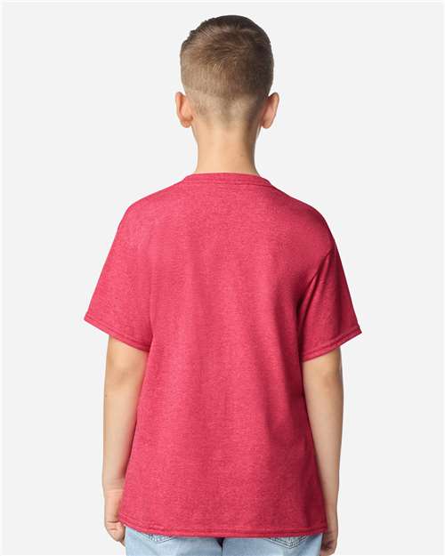 Gildan 5000B - Youth Heavy CottonTM T-Shirt - Heather Red