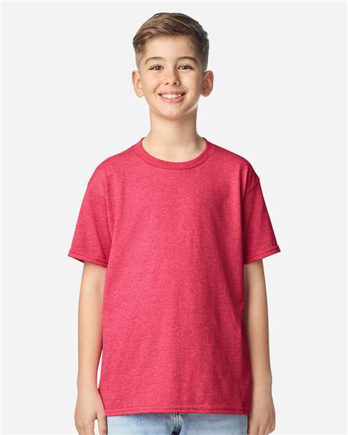 Gildan 5000B - Youth Heavy CottonTM T-Shirt - Heather Red