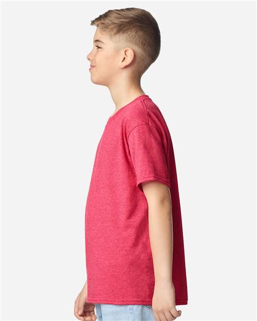 Gildan 5000B - Youth Heavy CottonTM T-Shirt - Heather Red