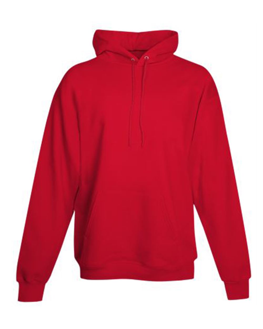 Hanes P170 - Unisex EcoSmart® Hooded Sweatshirt — Athletic Red (flat)