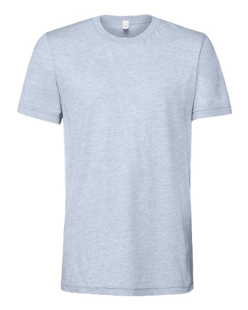 BELLA + CANVAS 3001CVC - CVC Jersey Tee - Heather Prism Blue