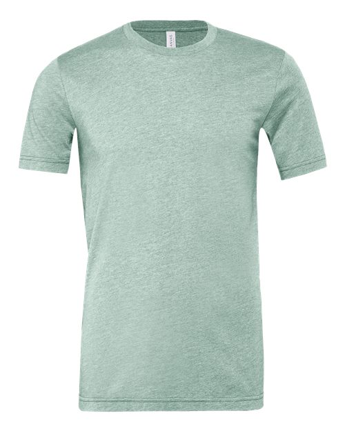BELLA + CANVAS 3001CVC - CVC Jersey Tee - Heather Prism Dusty Blue