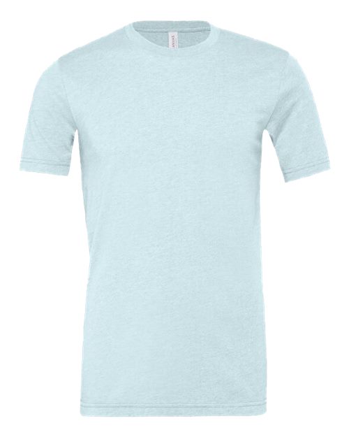 BELLA + CANVAS 3001CVC - CVC Jersey Tee - Heather Prism Ice Blue