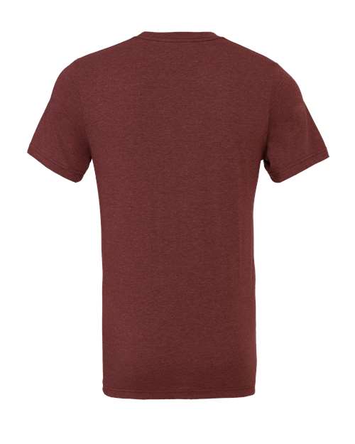 BELLA + CANVAS 3001CVC - CVC Jersey Tee - Heather Cardinal