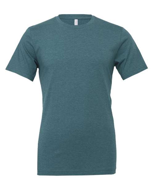 BELLA + CANVAS 3001CVC - CVC Jersey Tee - Heather Deep Teal