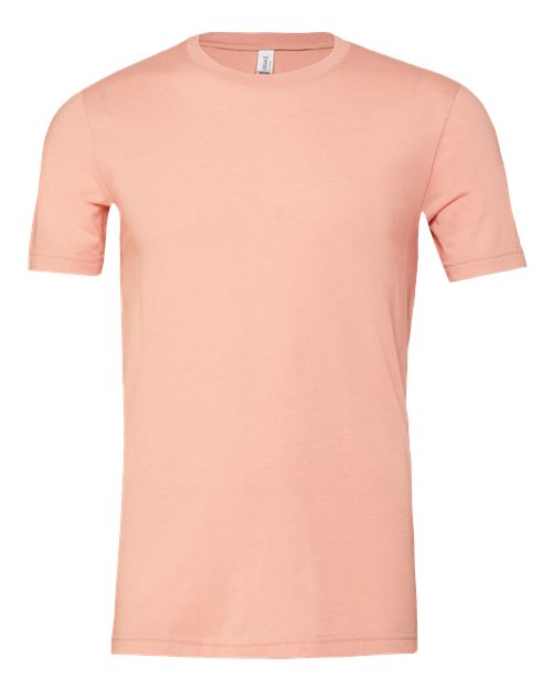 BELLA + CANVAS 3001CVC - CVC Jersey Tee - Heather Peach