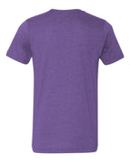 BELLA + CANVAS 3001CVC - CVC Jersey Tee - Heather Team Purple