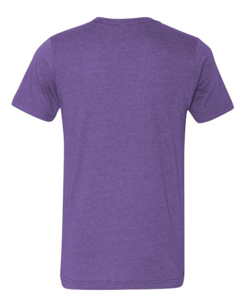 BELLA + CANVAS 3001CVC - CVC Jersey Tee - Heather Team Purple